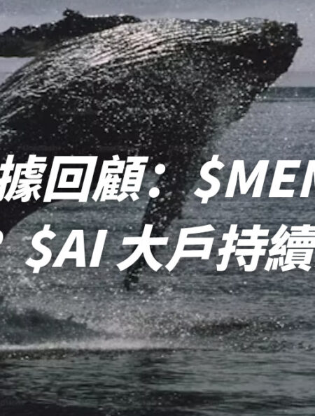 鏈上數據回顧：$MEME 鯨魚發動？$AI 大戶持續買進！