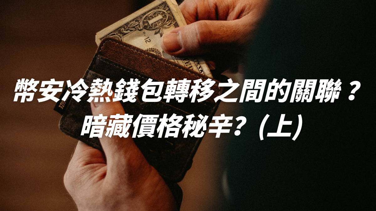 幣安冷熱錢包轉移之間的關聯？暗藏價格秘辛？(上)