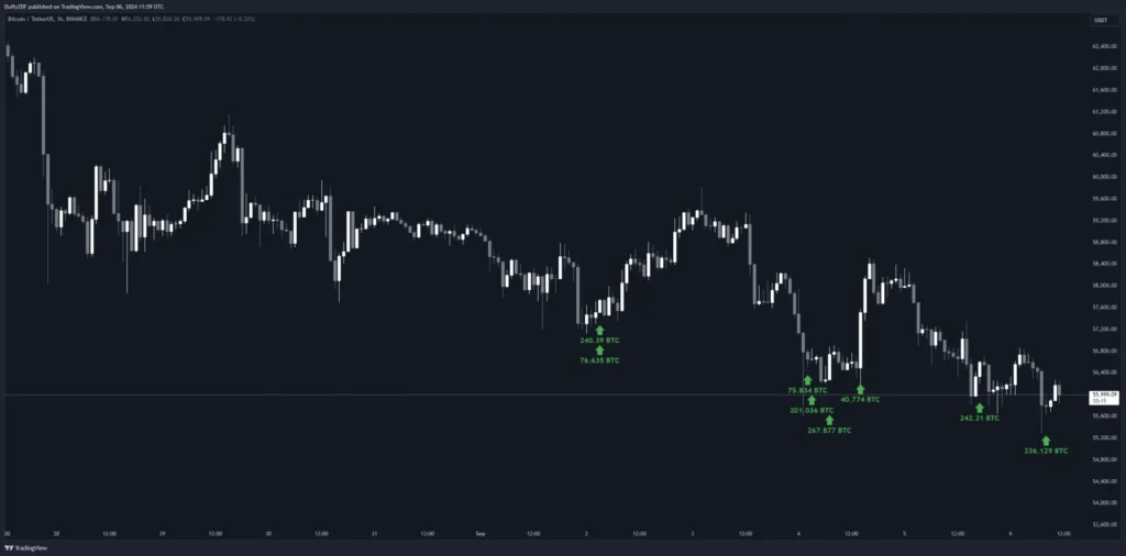 大量 BTC 被提出，新錢包提出 AAVE，AAVE Founder 賣出 AAVE，疑似為 DWF Labs 提出 FET，1inch 項目方再次買入，新錢包提出 FLOKI， PEPE 和 WLD。