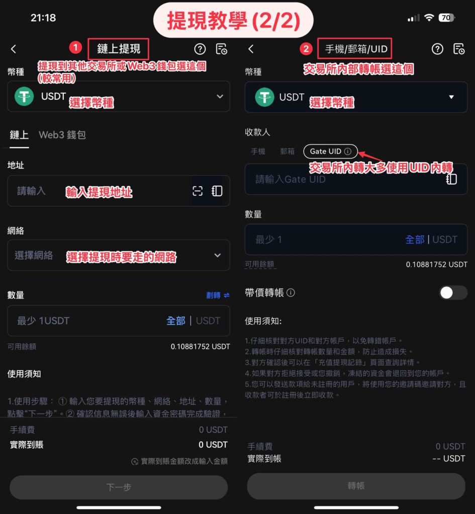 Gate交易所出金提領步驟