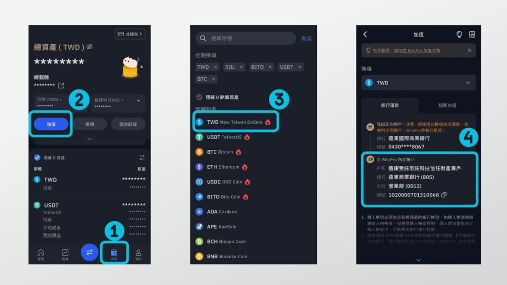 Bitopro 台幣入金