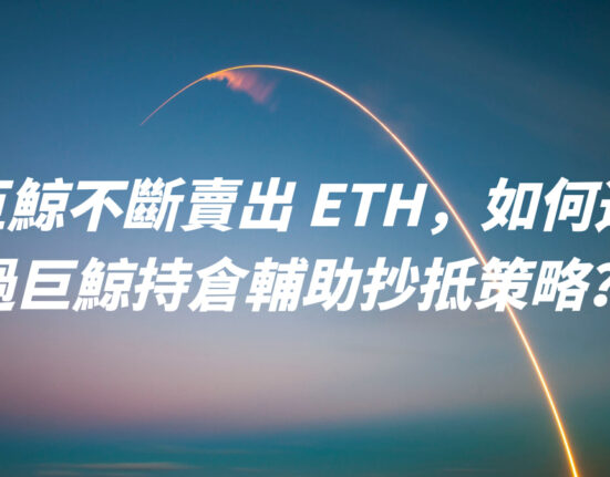 巨鯨不斷賣出 ETH，如何透過巨鯨持倉輔助抄抵策略？