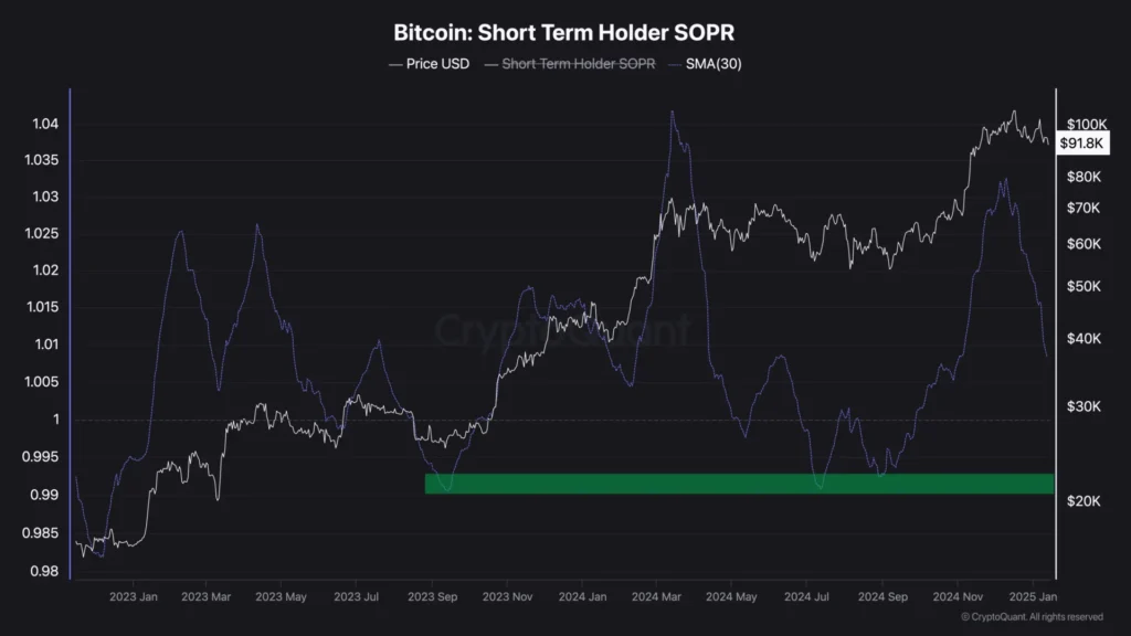 Bitcoin STH-SOPR