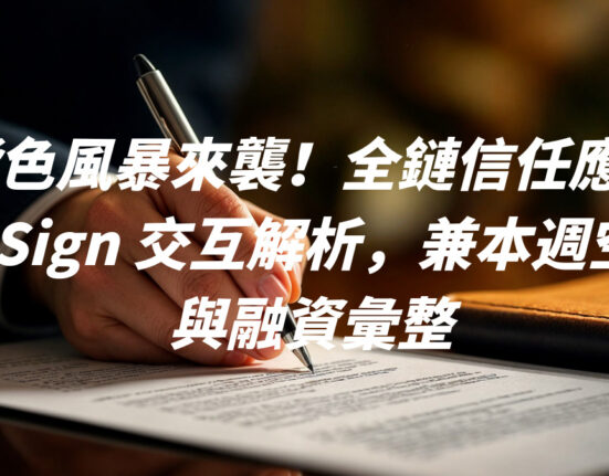 橘色風暴來襲！全鏈信任應用層 Sign 交互解析，兼本週空投與融資彙整